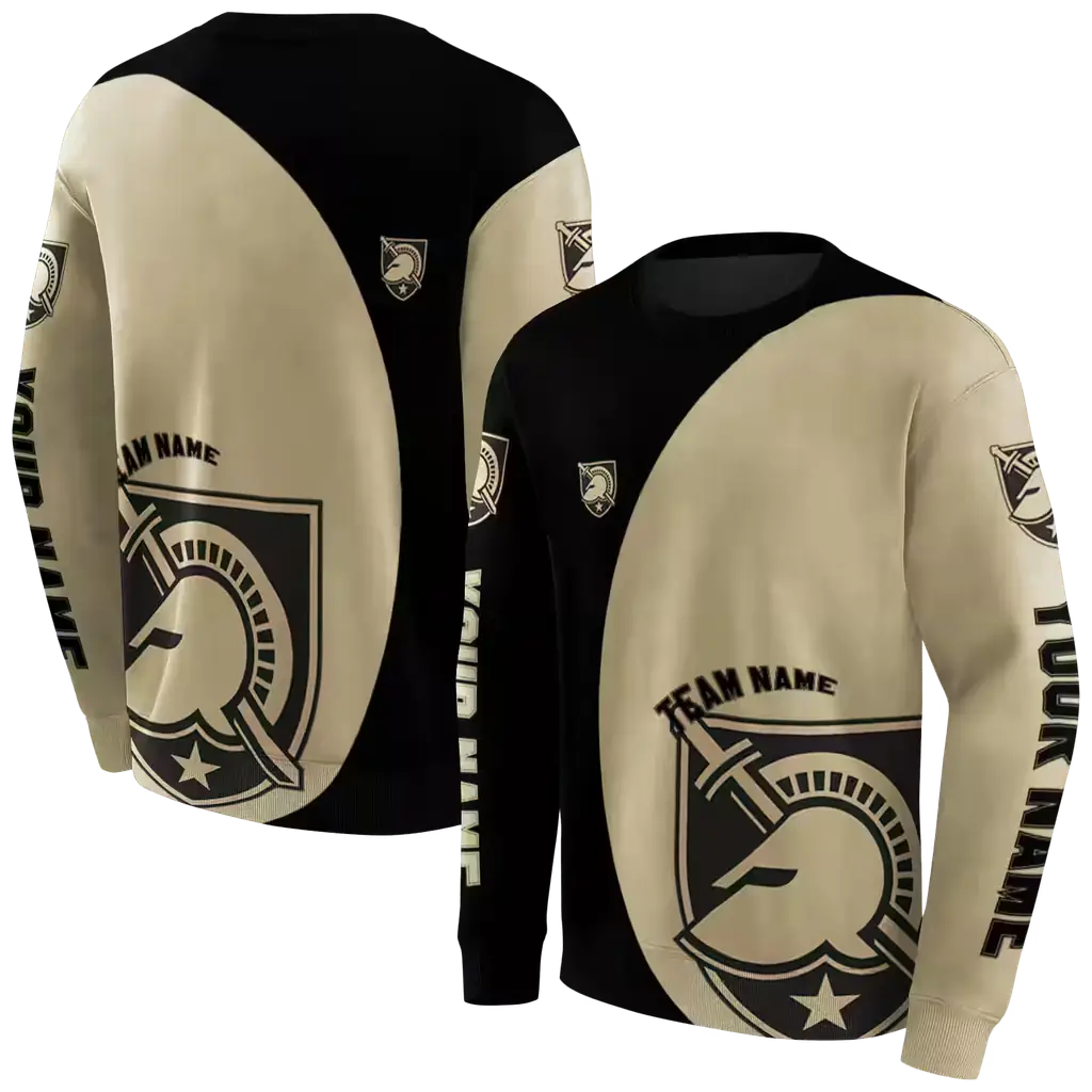 personalized army black knights minimalist design gold black hoodie premium grade personalized army black knights minimalist design gold black hoodie premium grade