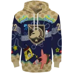 personalized army black knights spongebob patrick star gold navy hoodie best selling