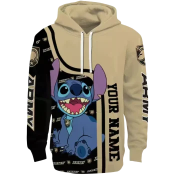 personalized army black knights stitch gold hoodie best selling