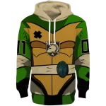 personalized army black knights superhero armor gold green hoodie best selling