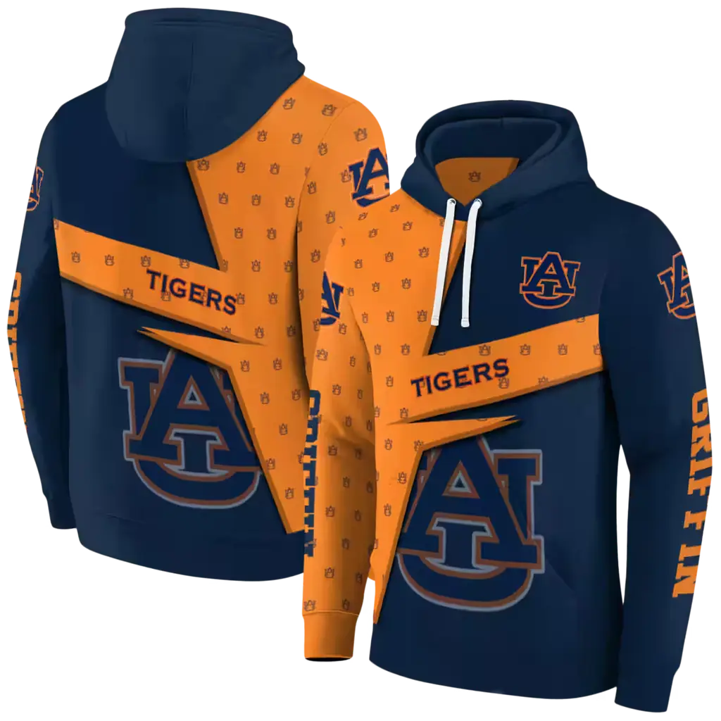 personalized auburn tigers abstract shape navy blue hoodie fashion forward personalized auburn tigers abstract shape navy blue hoodie fashion forward