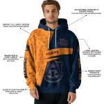 personalized auburn tigers abstract shape navy blue hoodie best selling