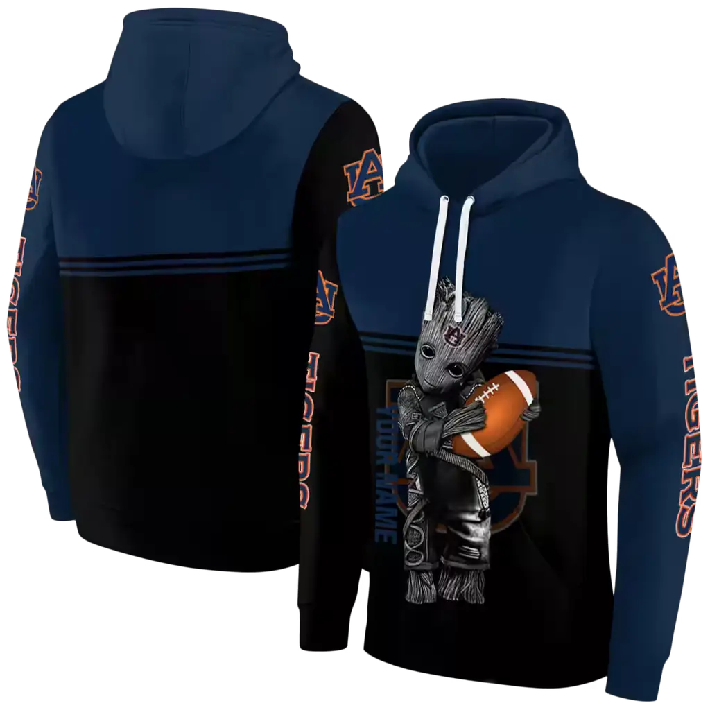 personalized auburn tigers baby groot navy blue black hoodie fashion forward personalized auburn tigers baby groot navy blue black hoodie fashion forward