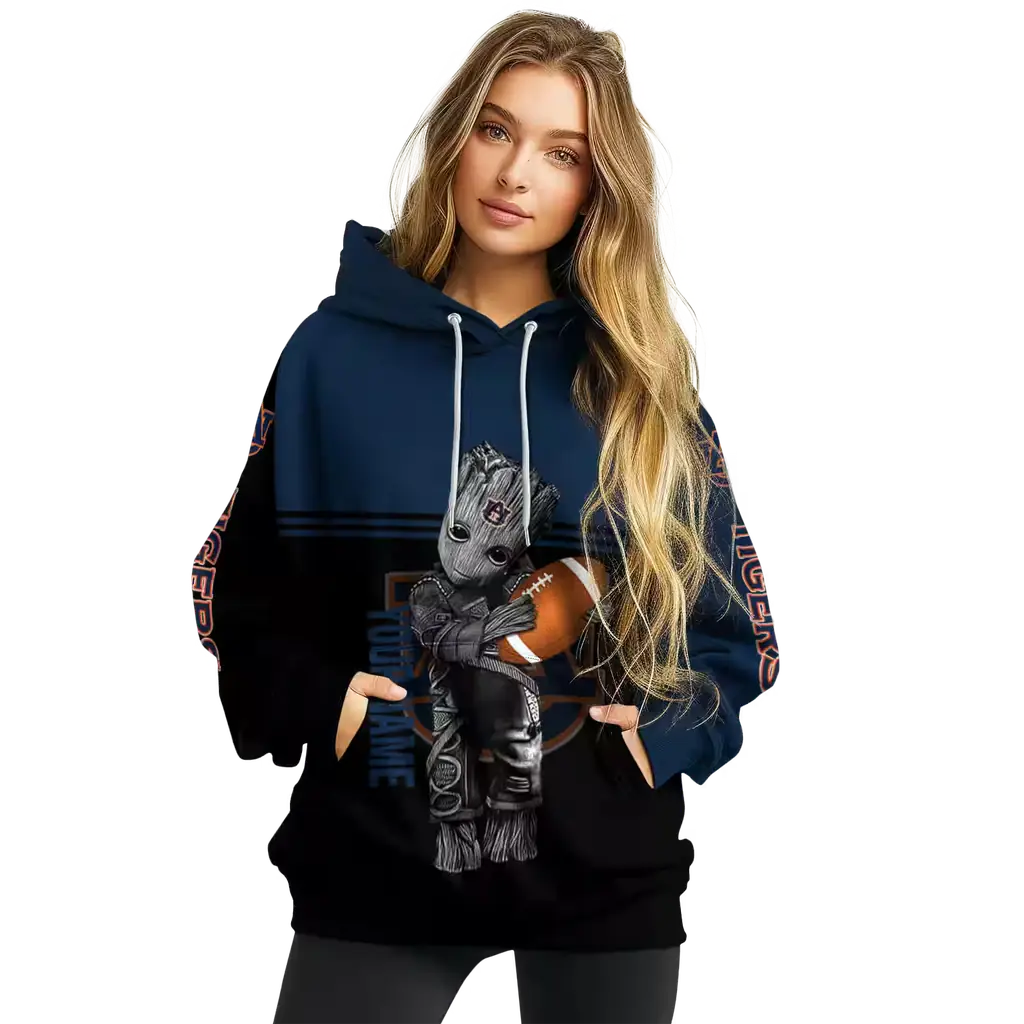 personalized auburn tigers baby groot navy blue black hoodie high quality personalized auburn tigers baby groot navy blue black hoodie high quality