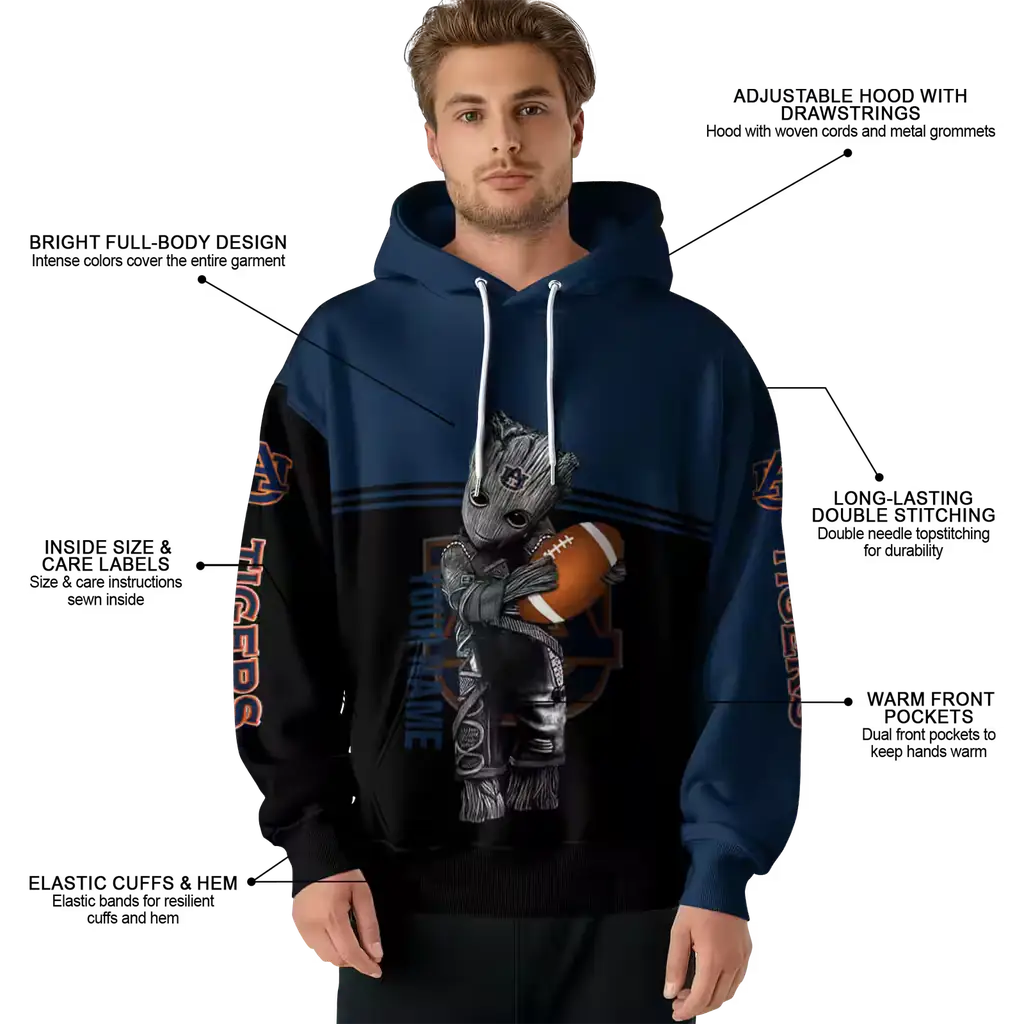 personalized auburn tigers baby groot navy blue black hoodie latest model personalized auburn tigers baby groot navy blue black hoodie latest model