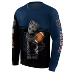 personalized auburn tigers baby groot navy blue black hoodie best selling