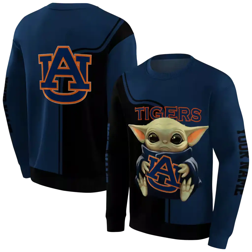 personalized auburn tigers baby yoda navy blue black hoodie premium grade personalized auburn tigers baby yoda navy blue black hoodie premium grade