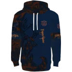 personalized auburn tigers deer silhouette navy blue hoodie best selling