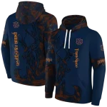personalized auburn tigers deer silhouette navy blue hoodie best selling