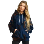 personalized auburn tigers deer silhouette navy blue hoodie best selling