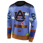 personalized auburn tigers mario blue black hoodie best selling