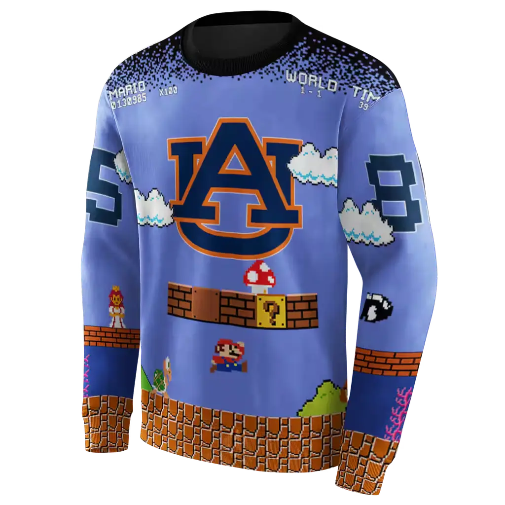 personalized auburn tigers mario blue black hoodie new arrival personalized auburn tigers mario blue black hoodie new arrival