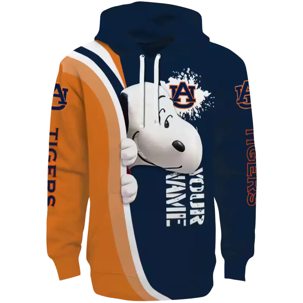 personalized auburn tigers peeking snoopy navy blue hoodie best selling personalized auburn tigers peeking snoopy navy blue hoodie best selling
