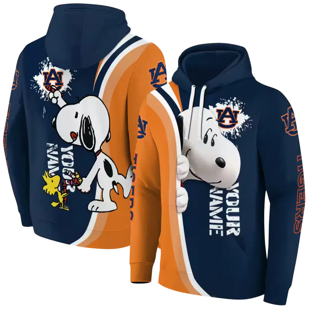 personalized auburn tigers peeking snoopy navy blue hoodie fashion forward personalized auburn tigers peeking snoopy navy blue hoodie fashion forward