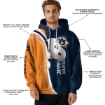 personalized auburn tigers peeking snoopy navy blue hoodie best selling