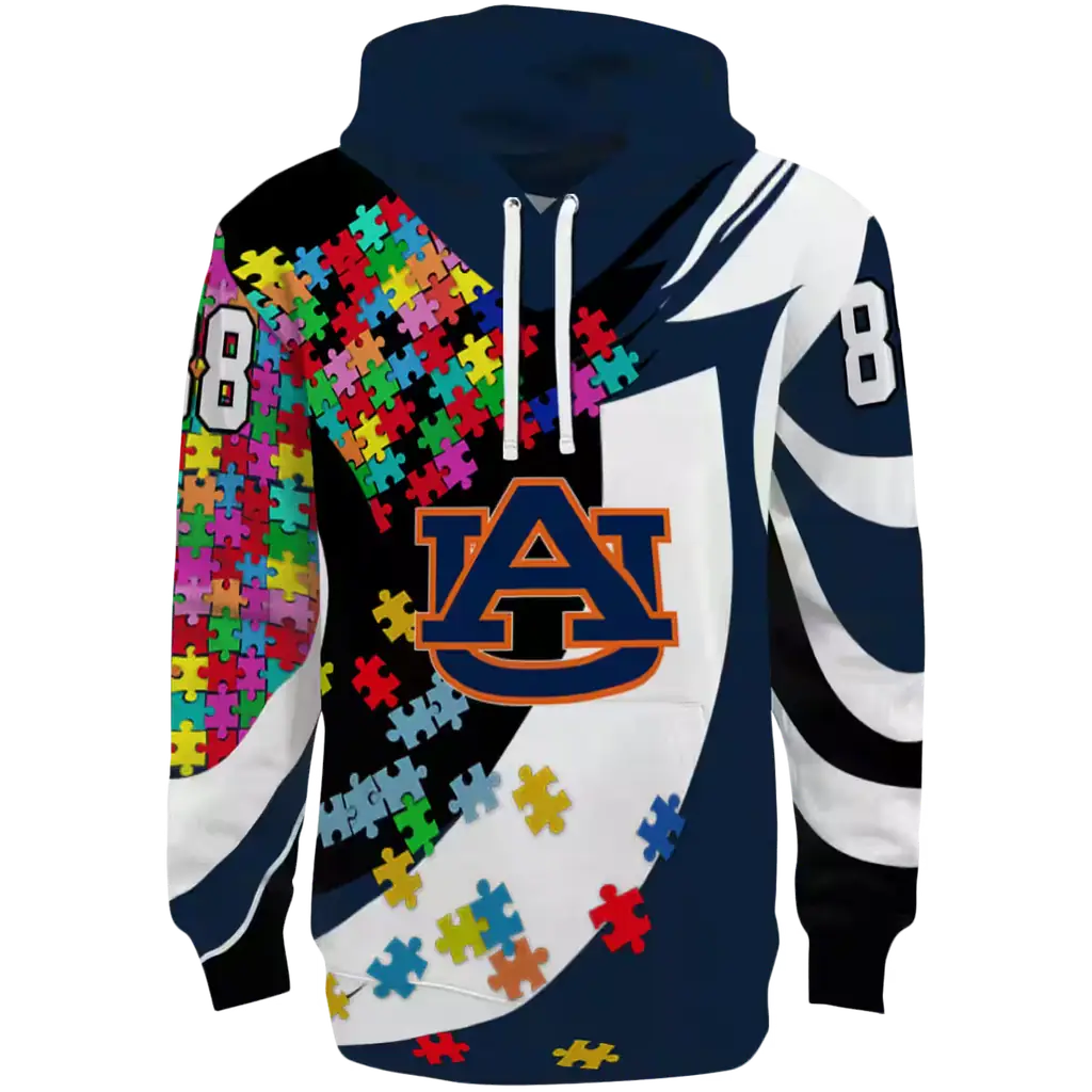 personalized auburn tigers puzzle pieces navy blue hoodie best selling personalized auburn tigers puzzle pieces navy blue hoodie best selling
