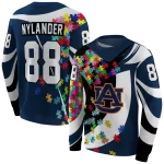 personalized auburn tigers puzzle pieces navy blue hoodie best selling