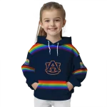 personalized auburn tigers rainbow stripes navy blue hoodie best selling