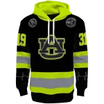 personalized auburn tigers safety motif black neon green hoodie best selling