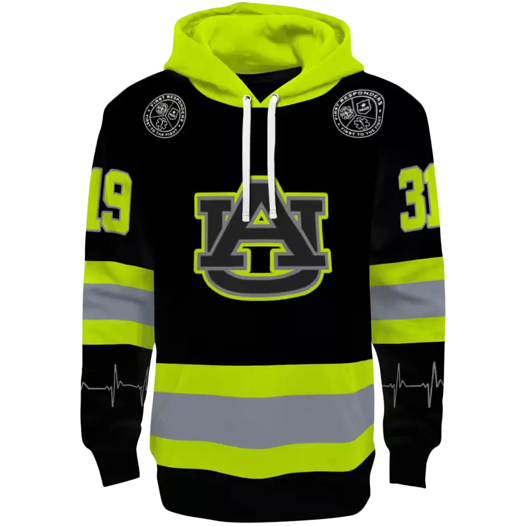 personalized auburn tigers safety motif black neon green hoodie best selling personalized auburn tigers safety motif black neon green hoodie best selling