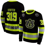 personalized auburn tigers safety motif black neon green hoodie best selling