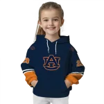 personalized auburn tigers striped sleeves navy blue hoodie best selling