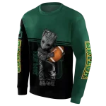 personalized baylor bears baby groot green black hoodie best selling