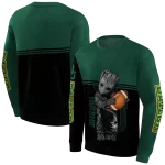 personalized baylor bears baby groot green black hoodie best selling