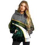 personalized baylor bears hexagonal mesh green black gray hoodie best selling