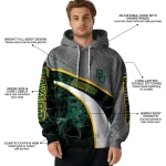 personalized baylor bears hexagonal mesh green black gray hoodie best selling
