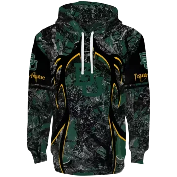 personalized baylor bears hunting theme green black hoodie best selling