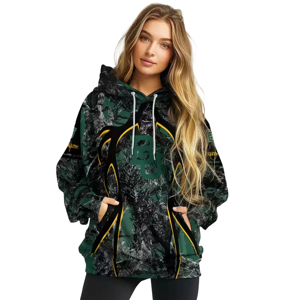 personalized baylor bears hunting theme green black hoodie high quality personalized baylor bears hunting theme green black hoodie high quality