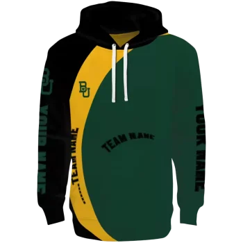 personalized baylor bears minimalist design green black hoodie best selling