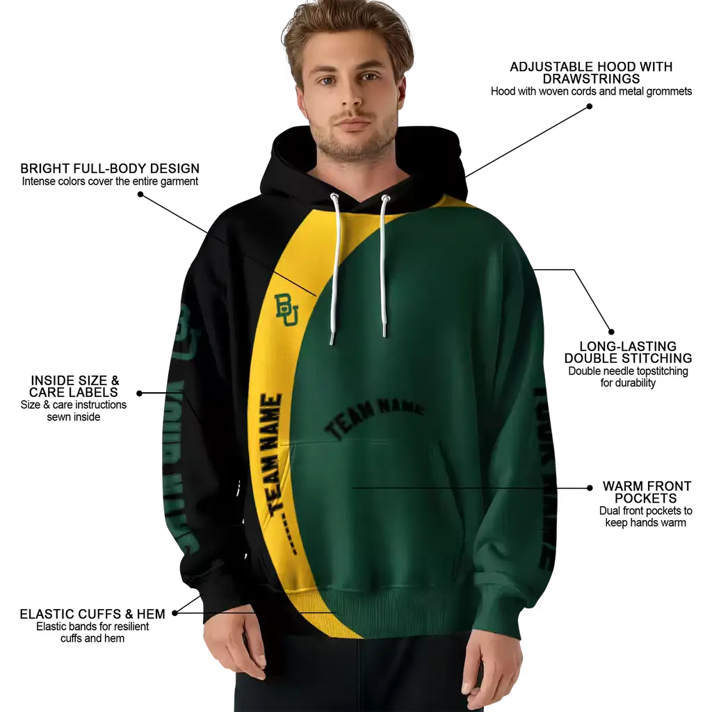personalized baylor bears minimalist design green black hoodie latest model personalized baylor bears minimalist design green black hoodie latest model