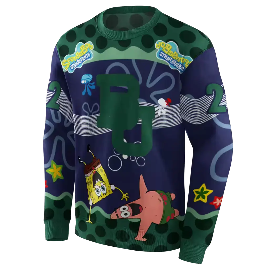 personalized baylor bears spongebob patrick star green navy hoodie new arrival personalized baylor bears spongebob patrick star green navy hoodie new arrival