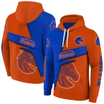 personalized boise state broncos abstract shape orange hoodie best selling