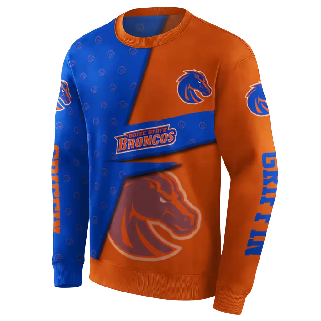 personalized boise state broncos abstract shape orange hoodie new arrival personalized boise state broncos abstract shape orange hoodie new arrival