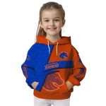 personalized boise state broncos abstract shape orange hoodie best selling