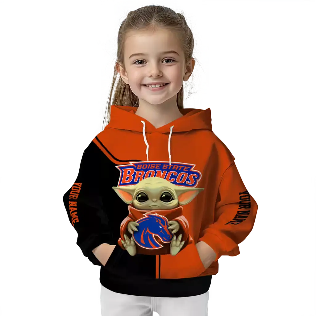 personalized boise state broncos baby yoda orange black hoodie top rated personalized boise state broncos baby yoda orange black hoodie top rated