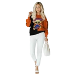 personalized boise state broncos baby yoda orange black hoodie best selling