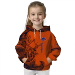 personalized boise state broncos deer silhouette orange hoodie best selling