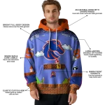 personalized boise state broncos mario blue black hoodie best selling