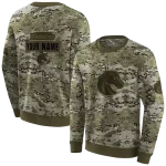 personalized boise state broncos military style hoodie best selling