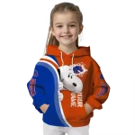personalized boise state broncos peeking snoopy orange hoodie best selling