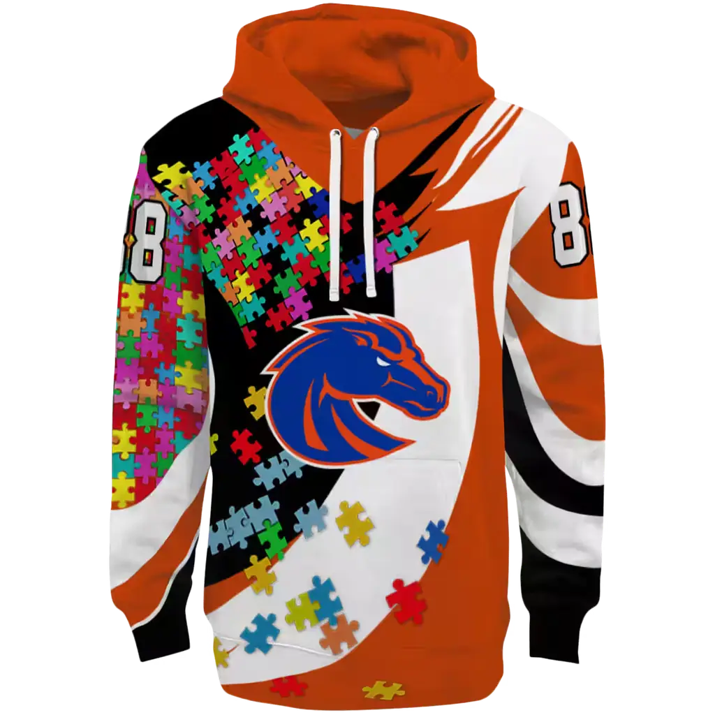 personalized boise state broncos puzzle pieces orange hoodie best selling personalized boise state broncos puzzle pieces orange hoodie best selling