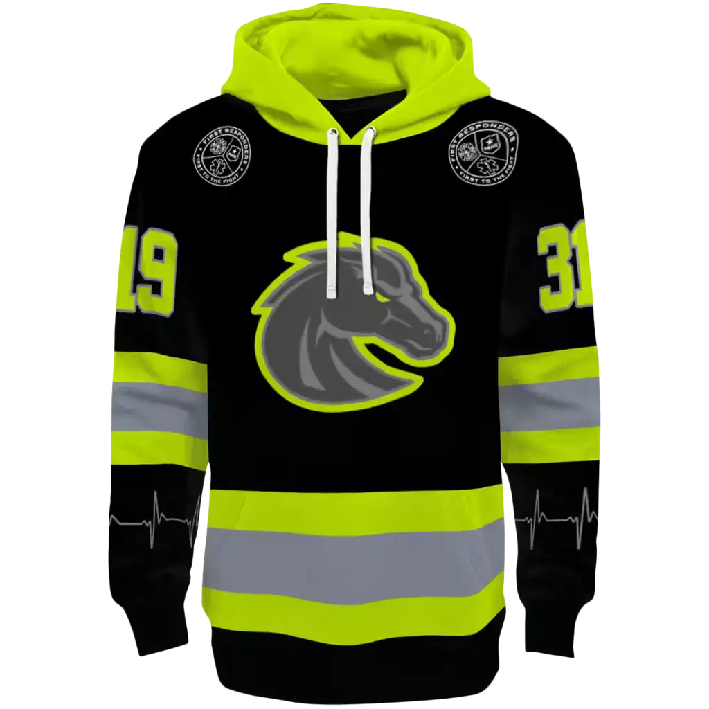 personalized boise state broncos safety motif black neon green hoodie best selling personalized boise state broncos safety motif black neon green hoodie best selling