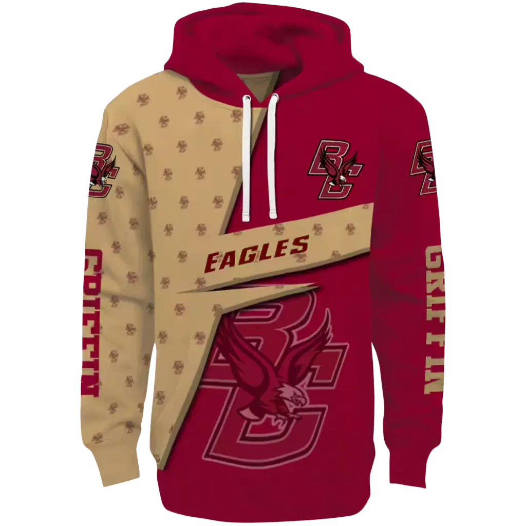 personalized boston college eagles abstract shape maroon hoodie best selling personalized boston college eagles abstract shape maroon hoodie best selling