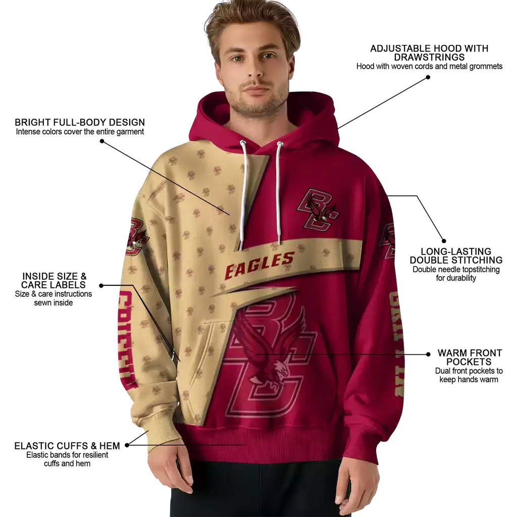 personalized boston college eagles abstract shape maroon hoodie latest model personalized boston college eagles abstract shape maroon hoodie latest model