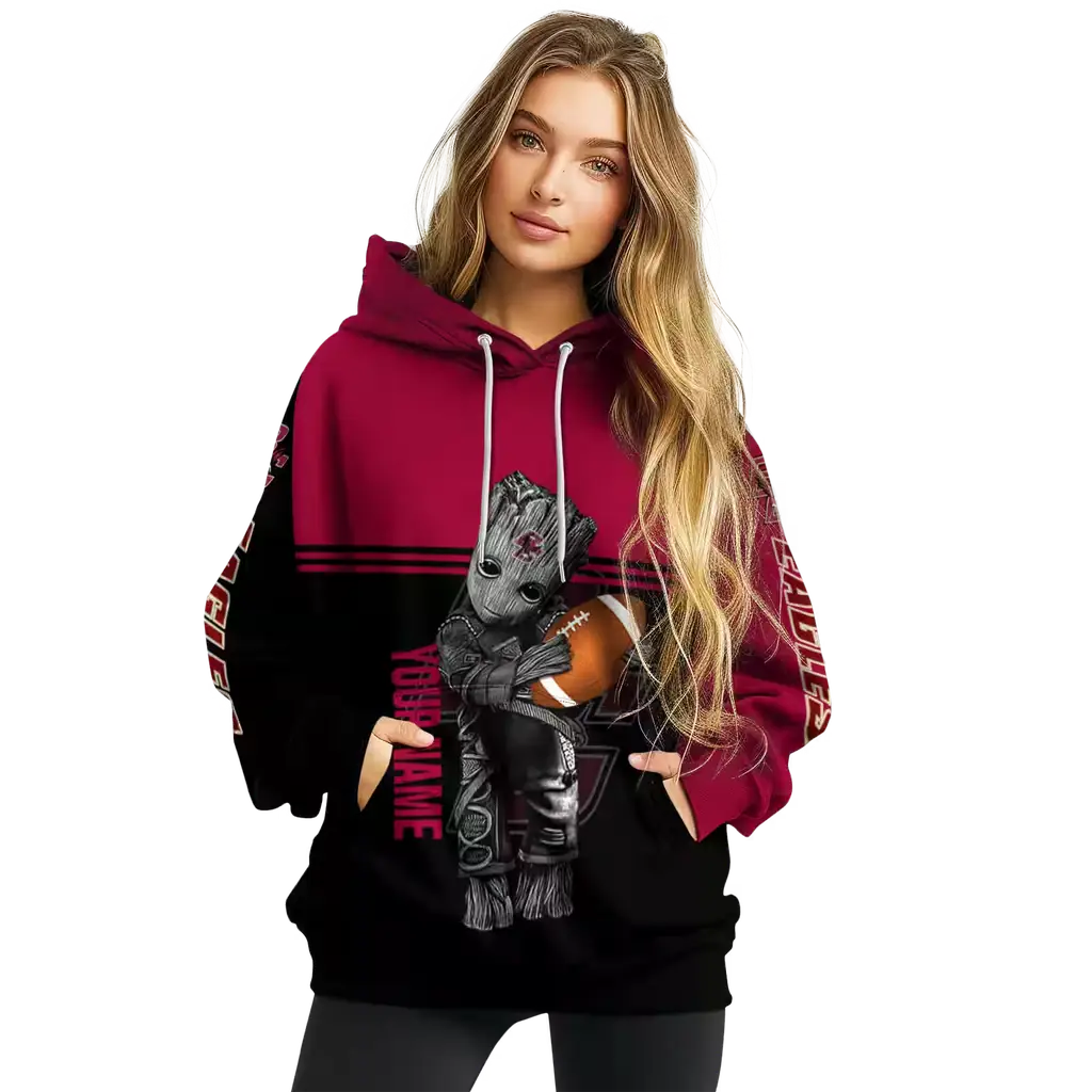 personalized boston college eagles baby groot maroon black hoodie high quality personalized boston college eagles baby groot maroon black hoodie high quality