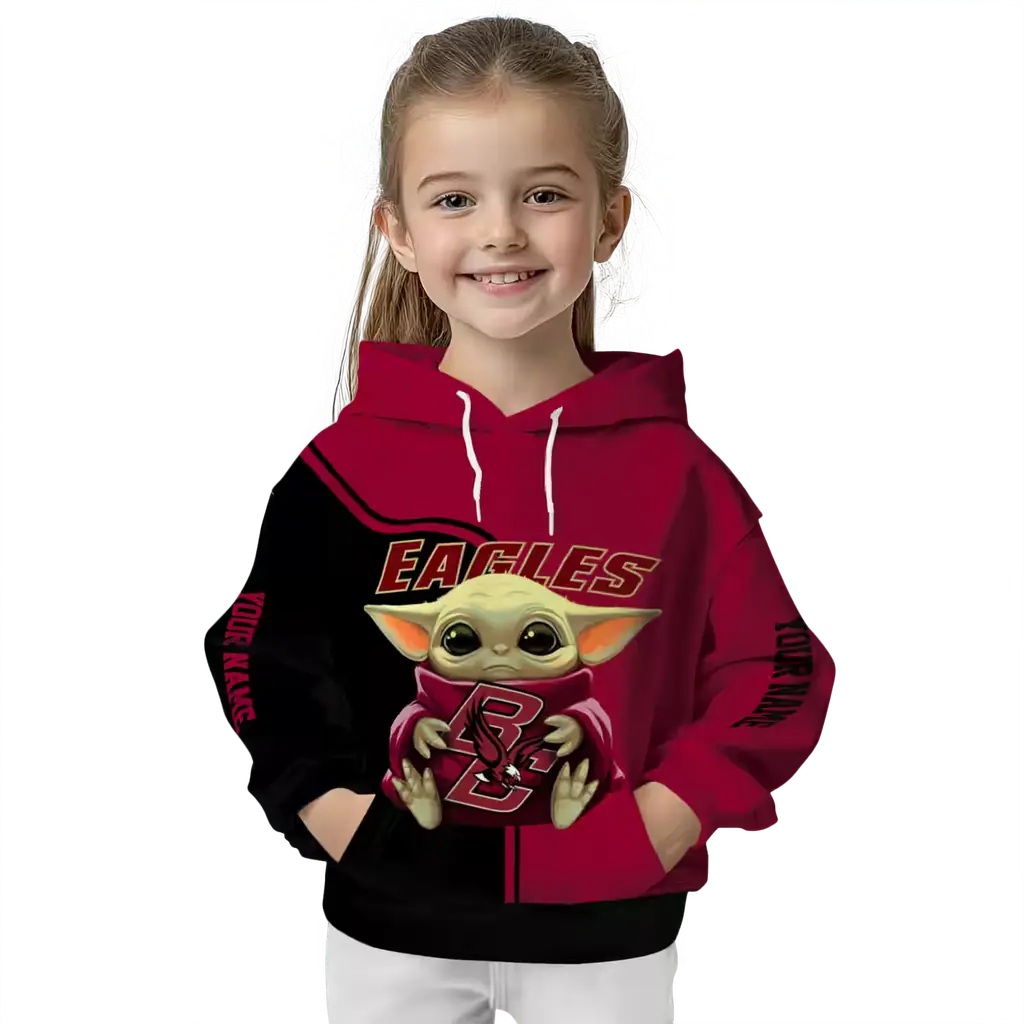 personalized boston college eagles baby yoda maroon black hoodie top rated personalized boston college eagles baby yoda maroon black hoodie top rated
